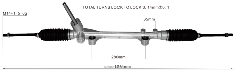 Bahagian Kereta Prasekolah Z40L2678 rak stereng kuasa j7bc-3a500-jb 3l547-b562aa 1908702 FORD