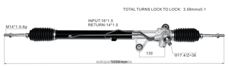 Alat Ganti Motosikal Z40L2536 rak stereng kuasa 53601-s04-e82 HONDA