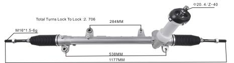 Bahagian-Bahagian Auto Z40L2752 rak stereng kuasa 56500-d3100 56500-d7100 HYUNDAI/KIA
