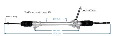 Bahagian-Bahagian Auto Z40L2762 rak stereng kuasa 56500-j4000 HYUNDAI/KIA