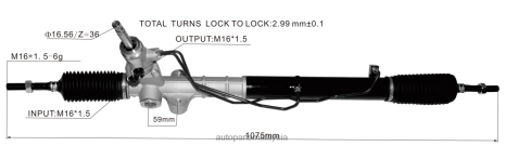 Bahagian Kereta Axia Z40L2750 rak stereng kuasa 57700-2s100 57700-2s000 HYUNDAI/KIA