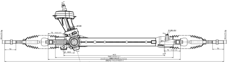 Bahagian Kereta Axia Z40L2760 rak stereng kuasa 56500-g6500 HYUNDAI/KIA