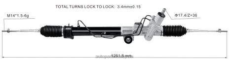 Alat Ganti Motosikal Z40L2606 rak stereng kuasa 8-97943520-1 ISUZU