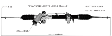 Auto Parts Malaysia Z40L2611 rak stereng kuasa 8-98394876-4 ISUZU