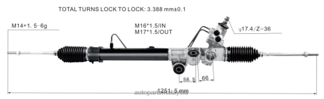 Motorcycle Spare Parts Malaysia Z40L2603 rak stereng kuasa 8-97943518-0 8-97944520-0 ISUZU