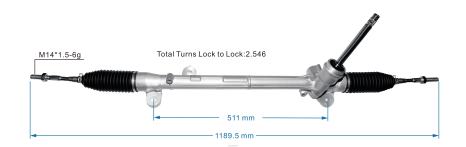 Bahagian-Bahagian Auto Z40L2632 rak stereng kuasa kb7w-32-110a MAZDA