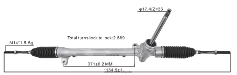 Bahagian Kereta Axia Z40L2630 rak stereng kuasa db2p32110b MAZDA