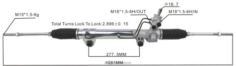 Bahagian-Bahagian Auto Z40L2782 rak stereng kuasa 52039207ac 52106477ac 52106477af DODGE/CHRYSLER