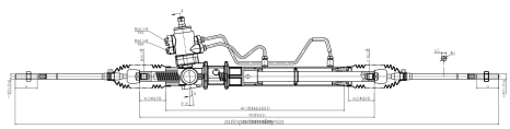Auto Parts Malaysia Z40L2551 rak stereng kuasa mb911897 MITSUBISHI
