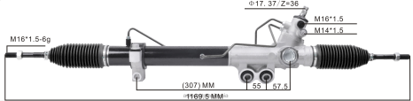 Alat Ganti Motosikal Honda Ex261 Z40L2567 rak stereng kuasa 49001-4kh0a 49001-4kh1a 49001-4kd0a 49001-4kd1a NISSAN