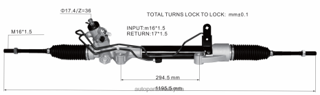 Alat Ganti Motosikal Honda Ex262 Z40L2577 rak stereng kuasa 49001-3ka0a 49001-5aa0a NISSAN