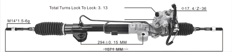 Alat Ganti Motosikal Honda Ex264 Z40L2597 rak stereng kuasa 49001-jn30a 49200-jn30a NISSAN