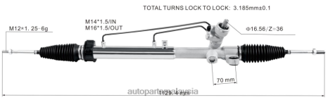 Bahagian Kereta Axia Z40L2650 rak stereng kuasa rm500 44200-bz021 PROTON/PERODUA