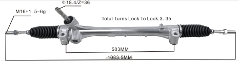 Alat Ganti Motosikal Honda Ex250 Z40L2457 rak stereng kuasa 45510-58080 TOYOTA