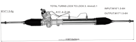 Alat Ganti Motosikal Z40L2506 rak stereng kuasa 44200-28210 TOYOTA