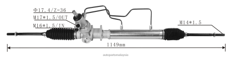 Bahagian-Bahagian Auto Z40L2502 rak stereng kuasa 44250-38010 TOYOTA