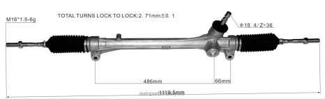 Bahagian Kereta Axia Z40L2520 rak stereng kuasa 45510-48070 TOYOTA