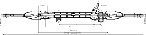 Bahagian Kereta Bezza Z40L2479 rak stereng kuasa 45510-12290 TOYOTA