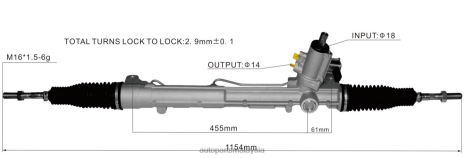 Bahagian Kereta Prasekolah Z40L2418 rak stereng kuasa 8rd422065 8r1422065g 8rd422065a VOLKSWAGEN