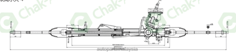 Bahagian Kereta Prasekolah Z40L2428 rak stereng kuasa 5u1422055e VOLKSWAGEN